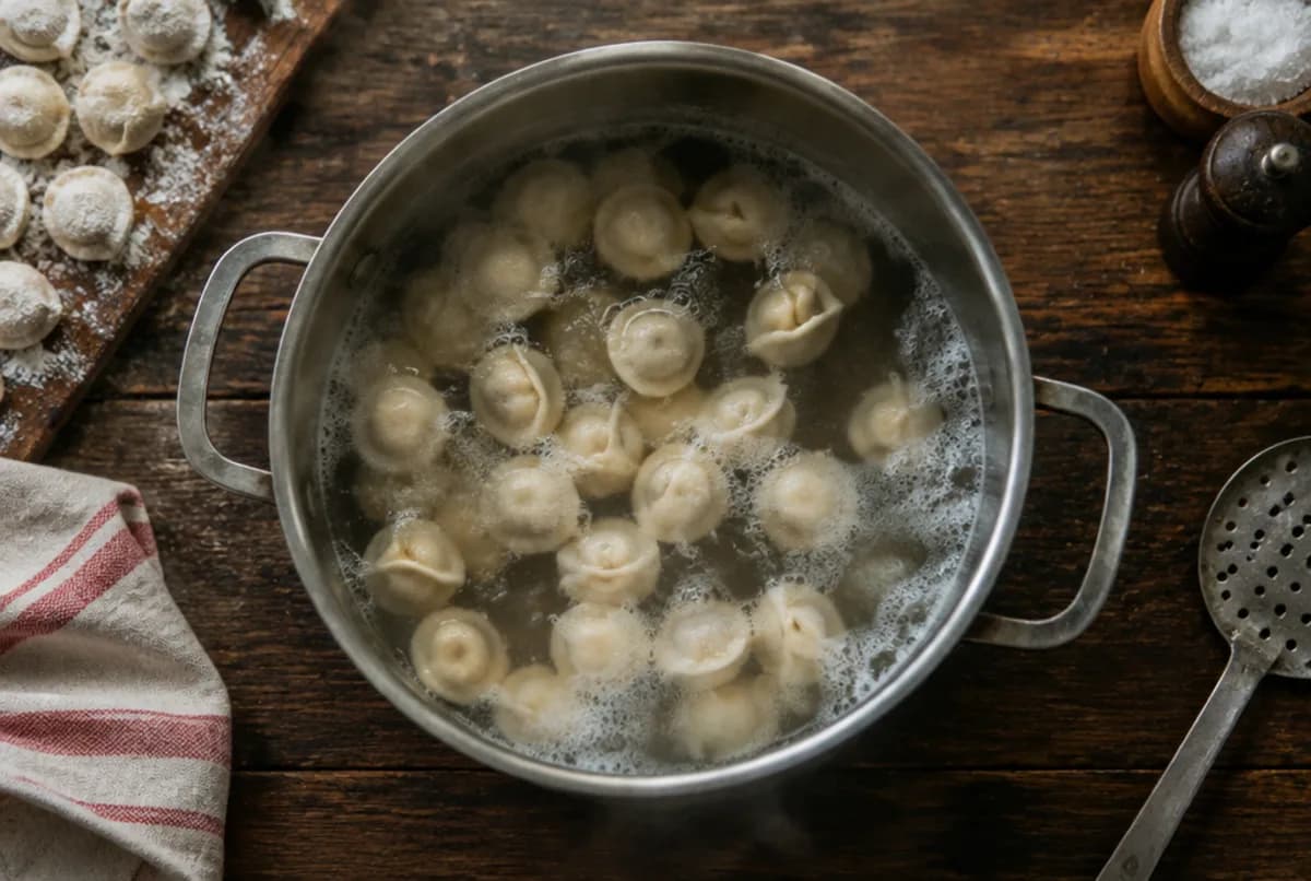 Pelmeni kochen