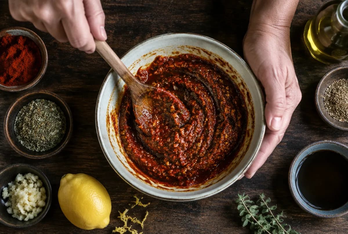 Marinade mischen