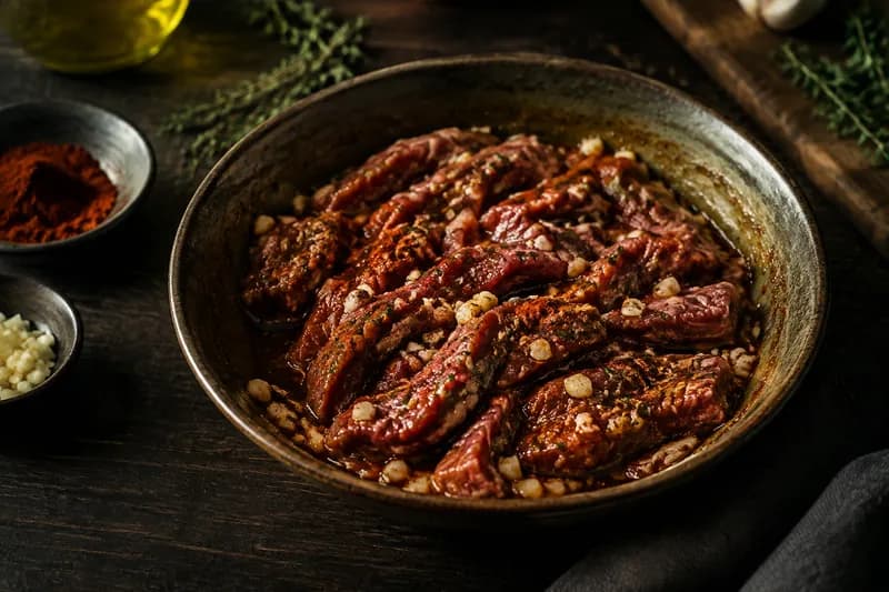Fleisch marinieren und spiessen