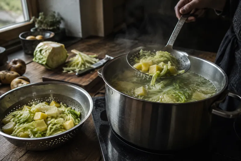 Gemüse vorkochen