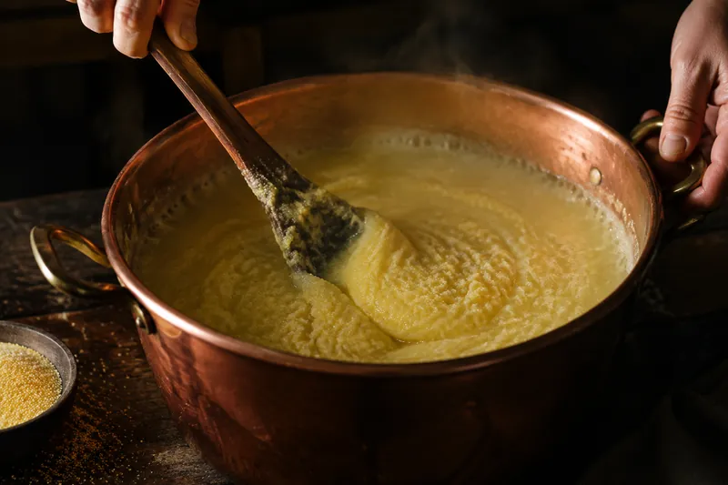 Polenta kochen