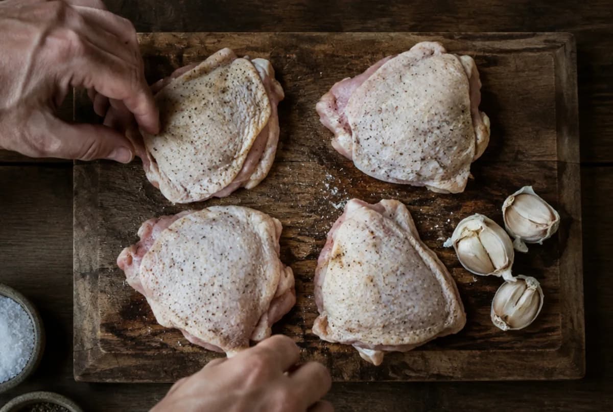 Poulet würzen