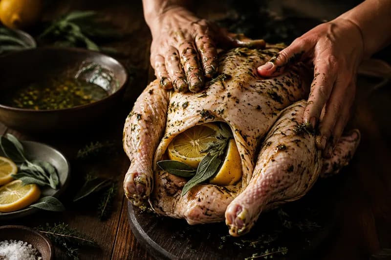 Poulet marinieren