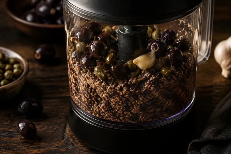Tapenade pürieren