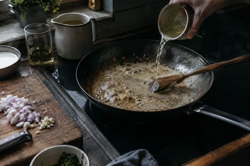 Rahmsauce einkochen