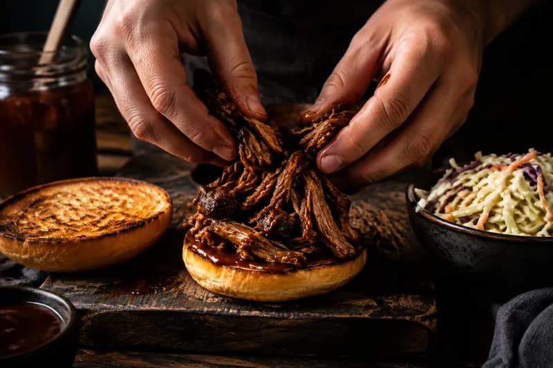 Burger zusammenbauen