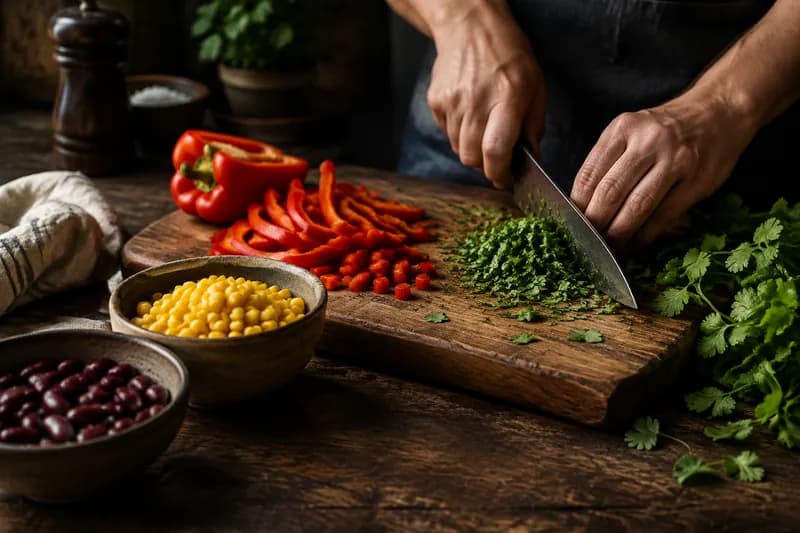 Fleisch braten oder würfeln