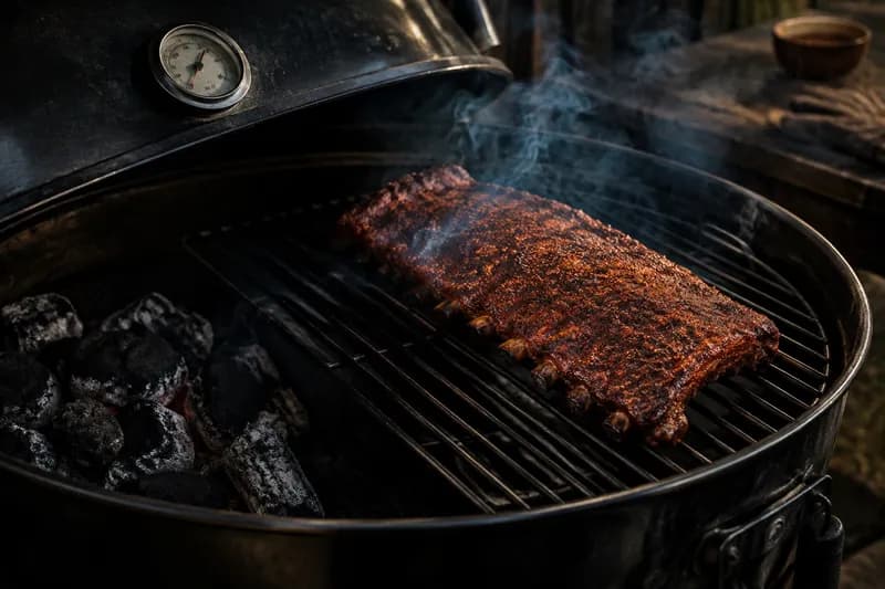 3 bis 4 Stunden garen und besprühen