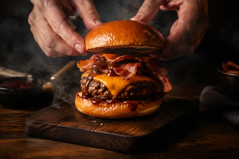 Burger zusammenbauen