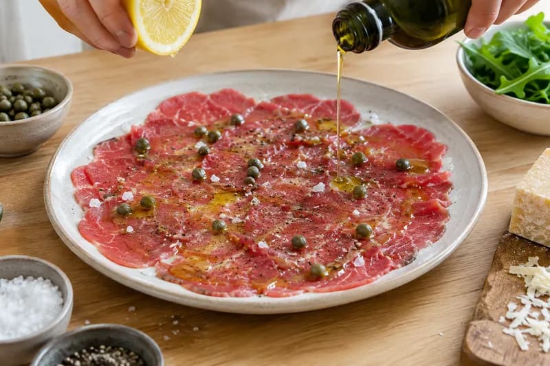 Carpaccio würzen