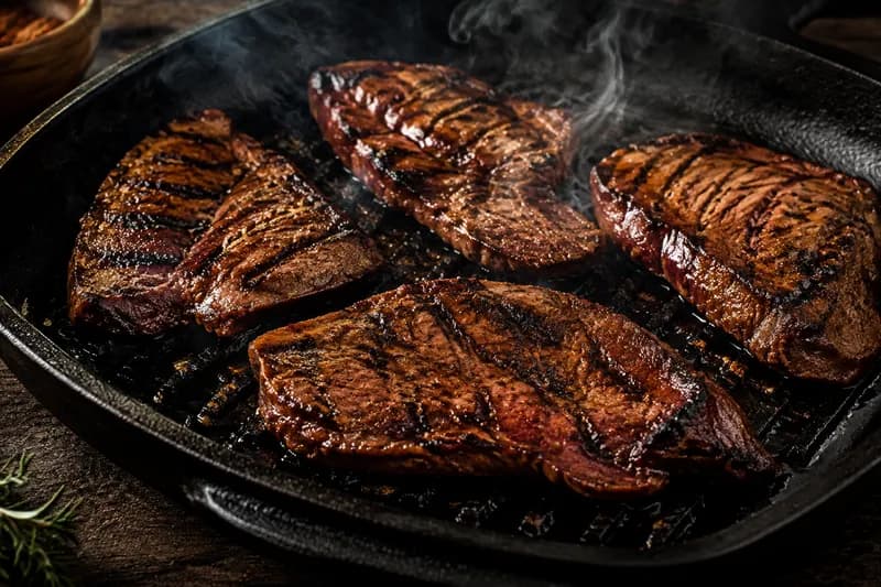 Heiss braten oder grillieren