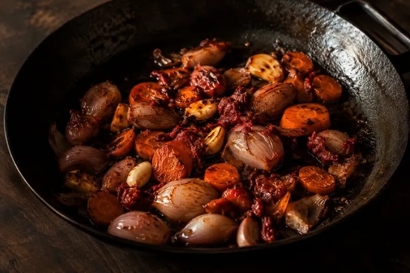 Aromen rösten und ablöschen