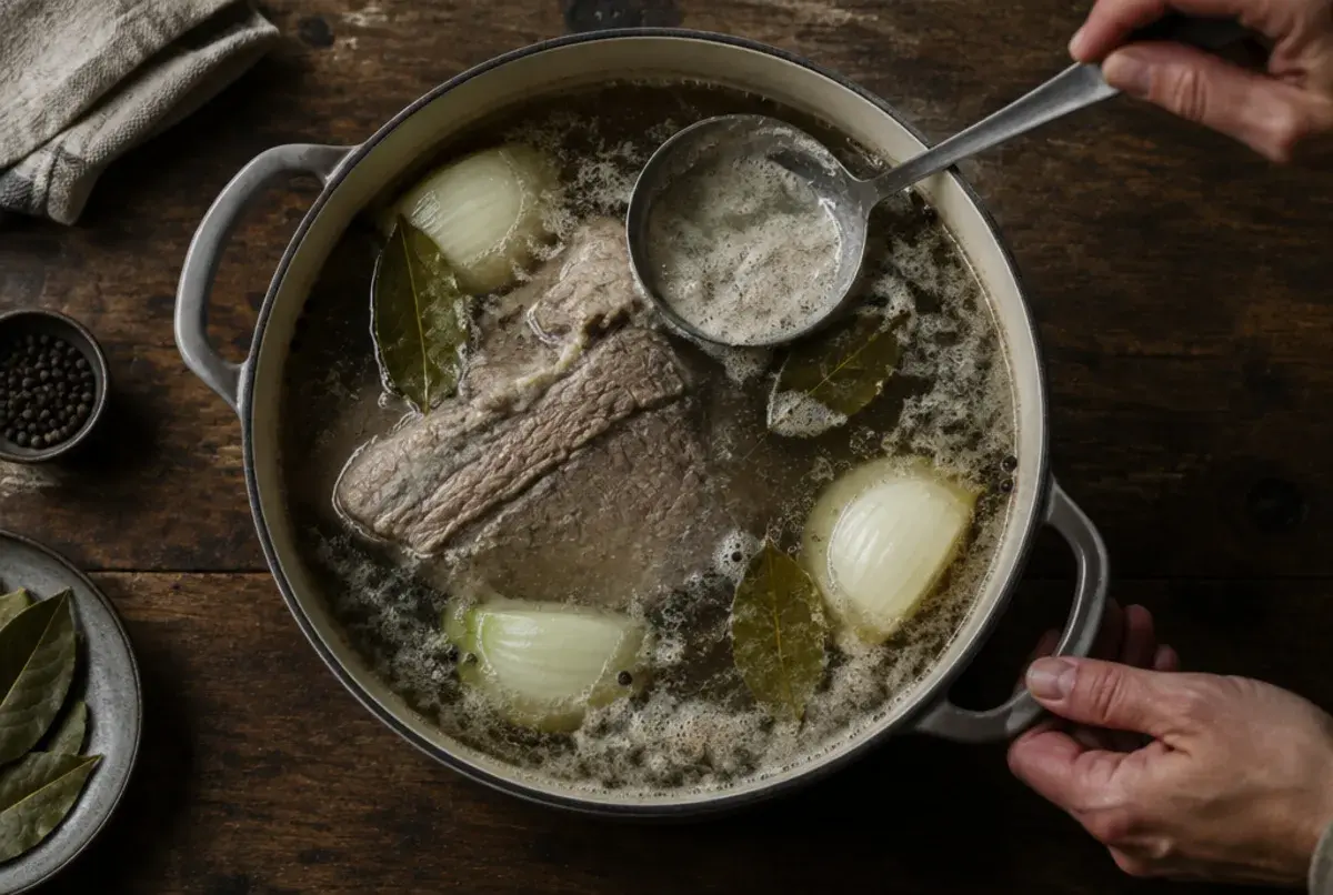 Fleisch sieden