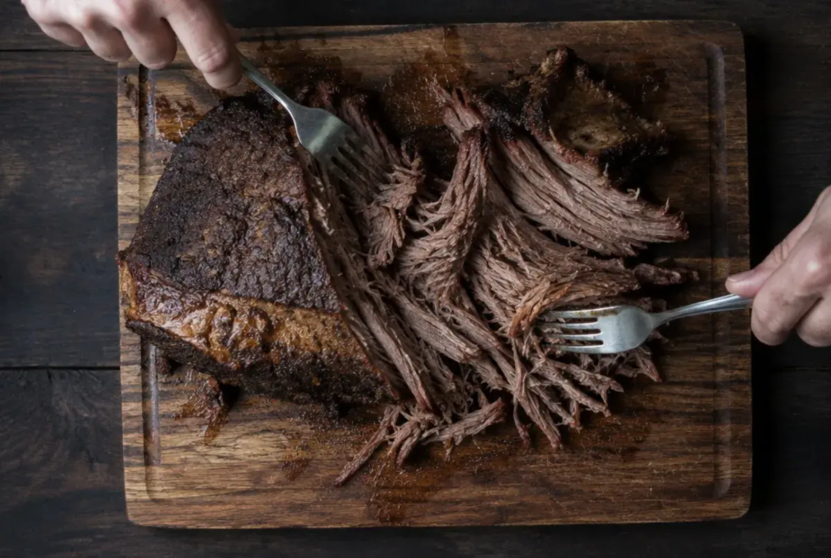 Fleisch zerrupfen