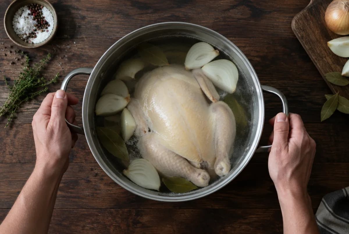 Poulet pochieren
