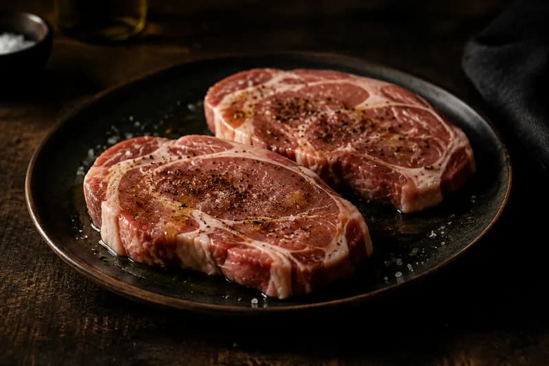 Steaks temperieren