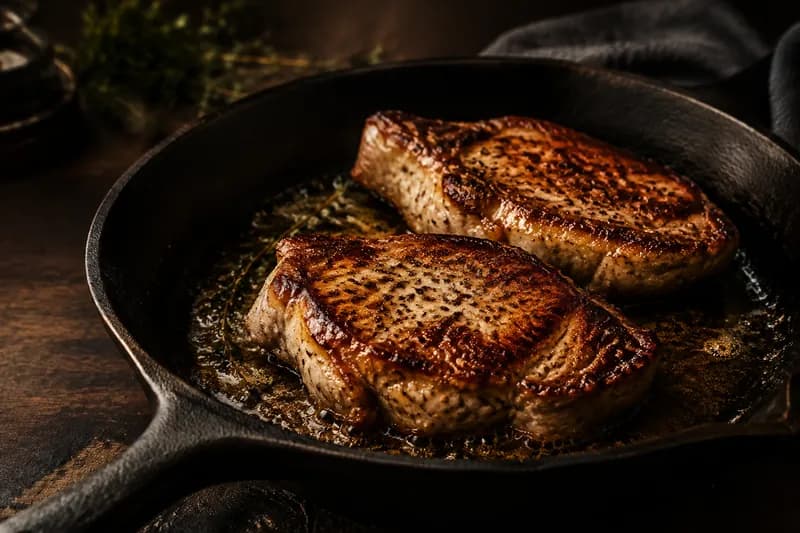 Steaks scharf anbraten
