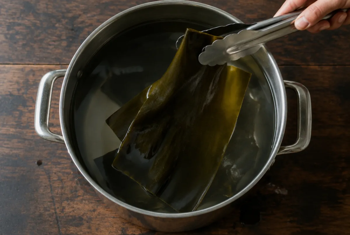 Kombu-Brühe ansetzen