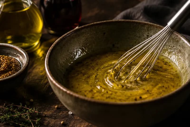 Vinaigrette rühren