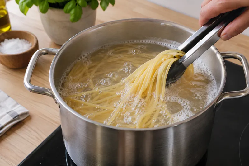Spaghetti kochen