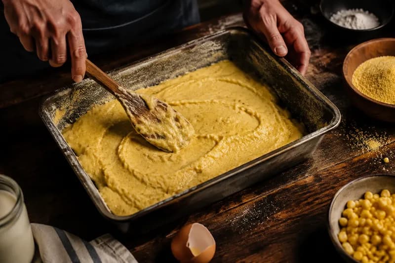 Cornbread backen