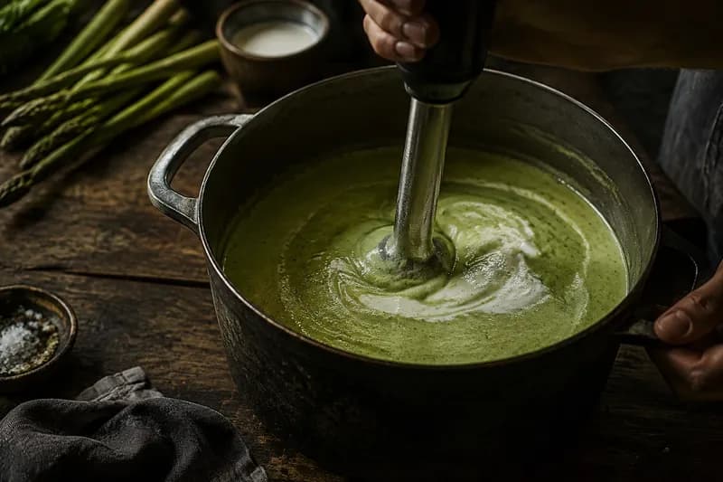 Suppe binden und pürieren