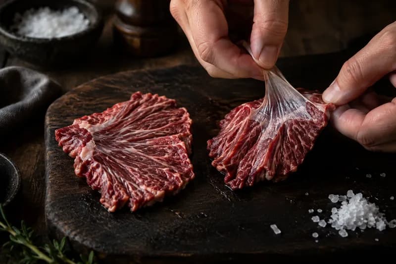 Steaks temperieren und prüfen