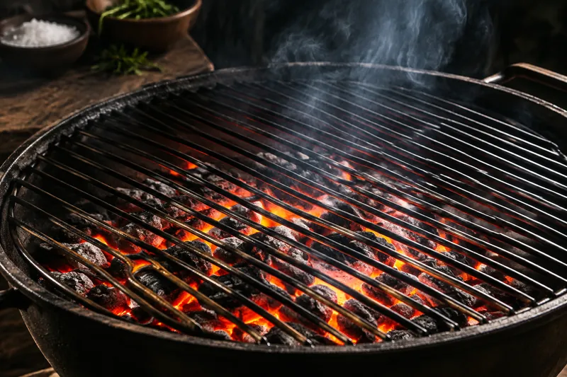 Grill auf volle Hitze bringen