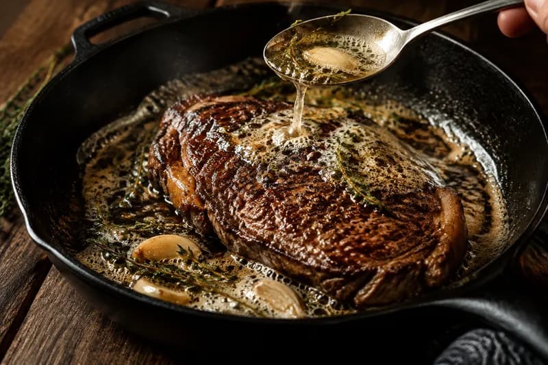 Steak braten