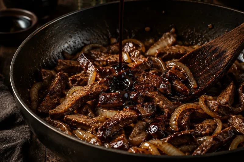 Mit Balsamico abschmecken