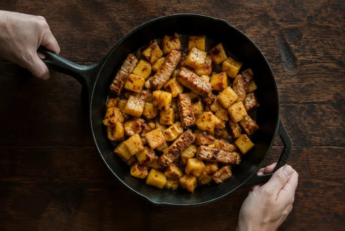 Ananas dazugeben