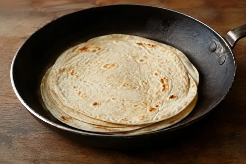 Tortillas erwärmen