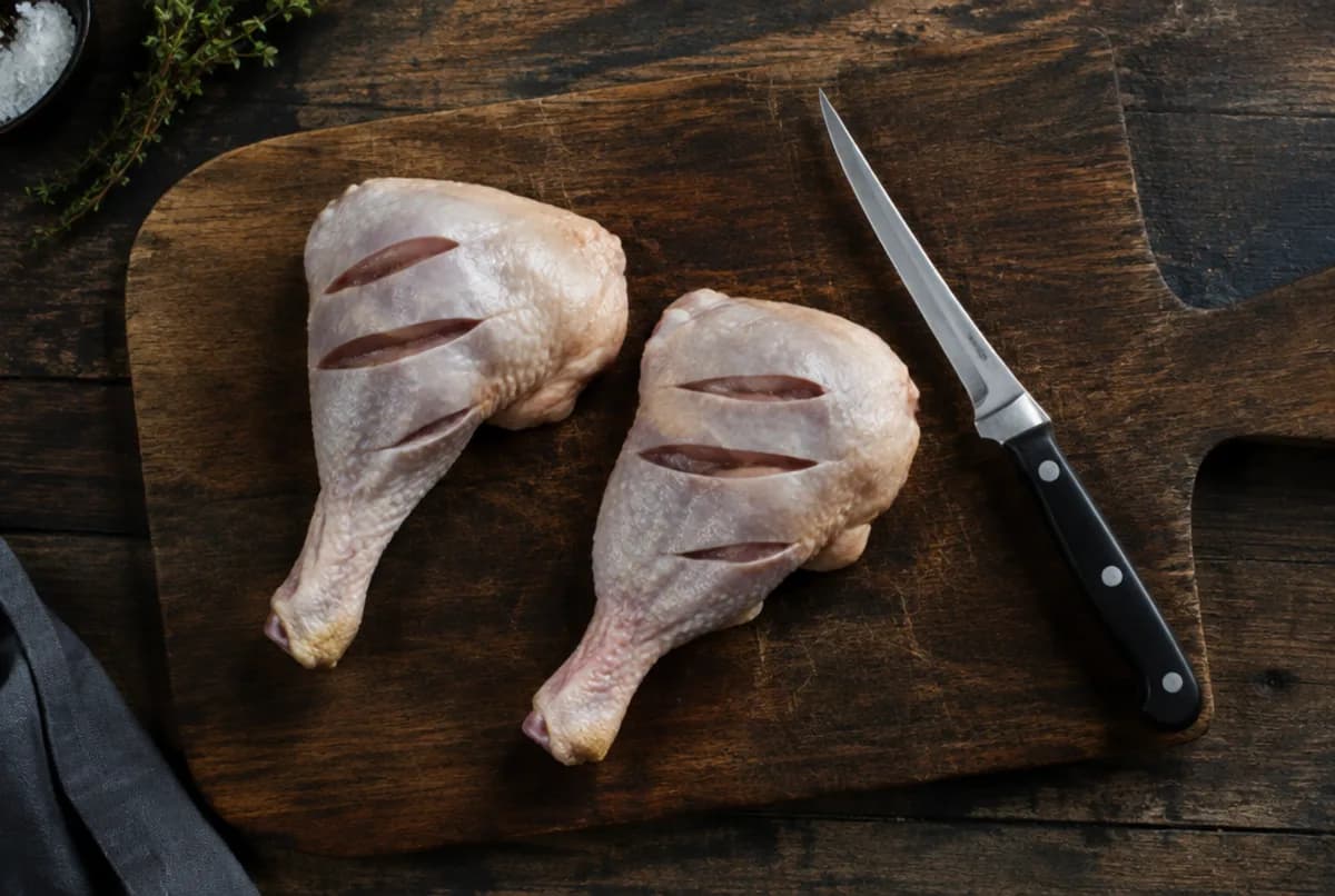 Poulet einschneiden