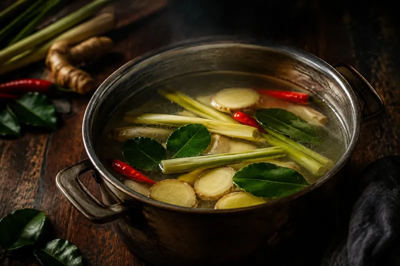 Thai-Bouillon ansetzen