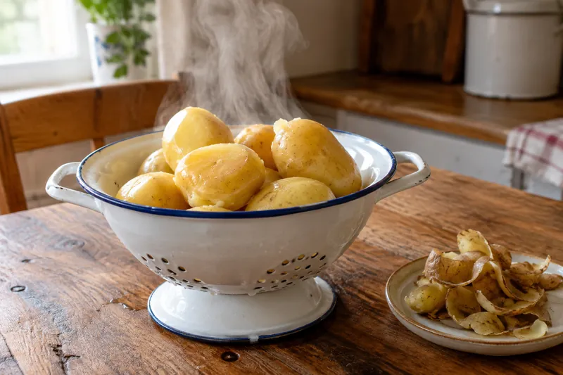 Kartoffeln kochen und schälen