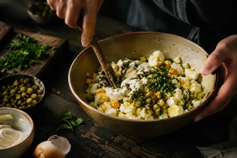 Eiersalat machen