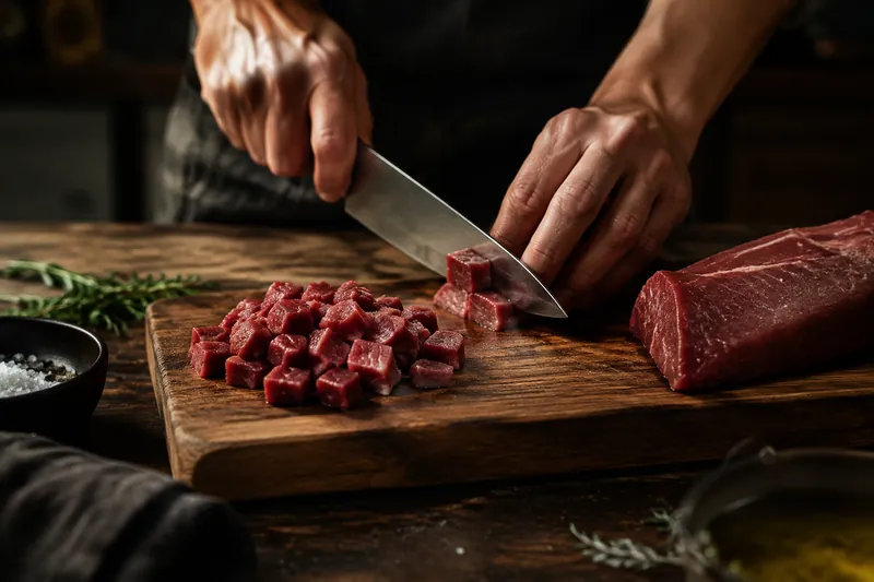 Fleisch schneiden