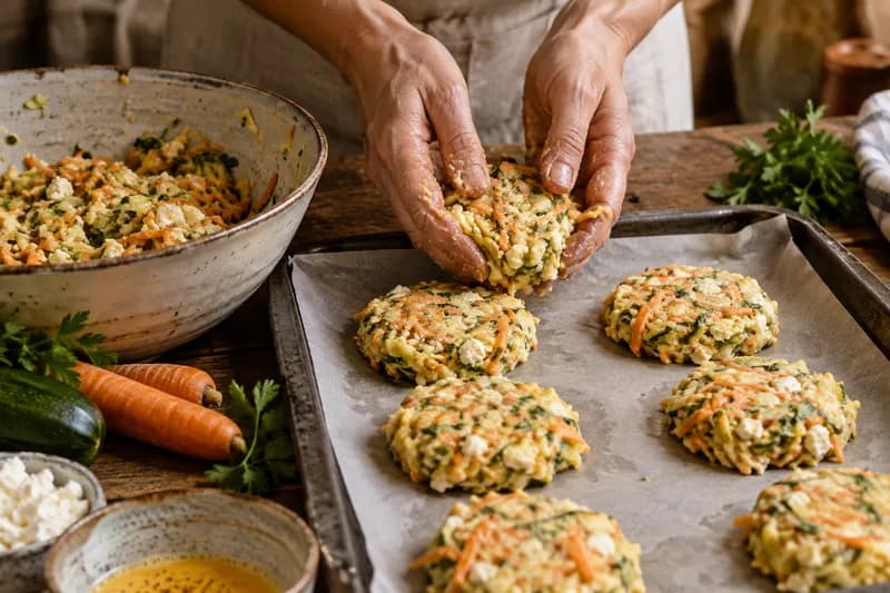 Rösti-Taler formen und vorbacken