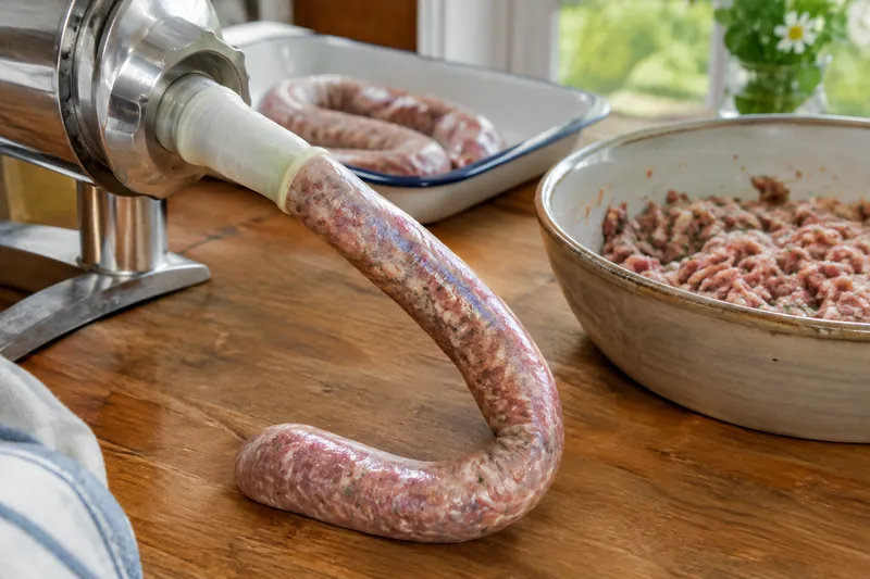 Würste abfüllen