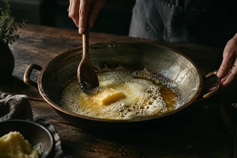 Butterschmalz erhitzen