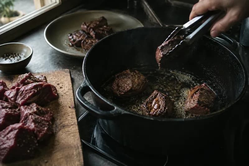 Portionenweise anbraten