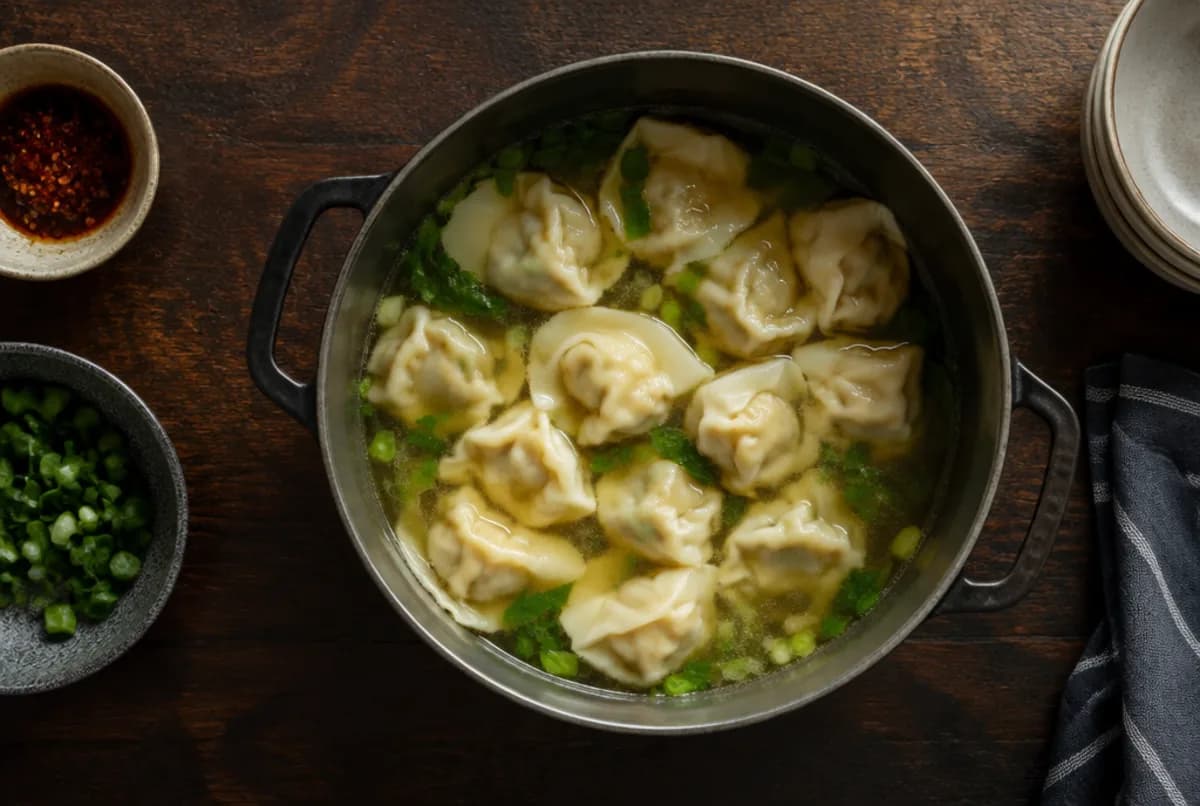 Wontons garen