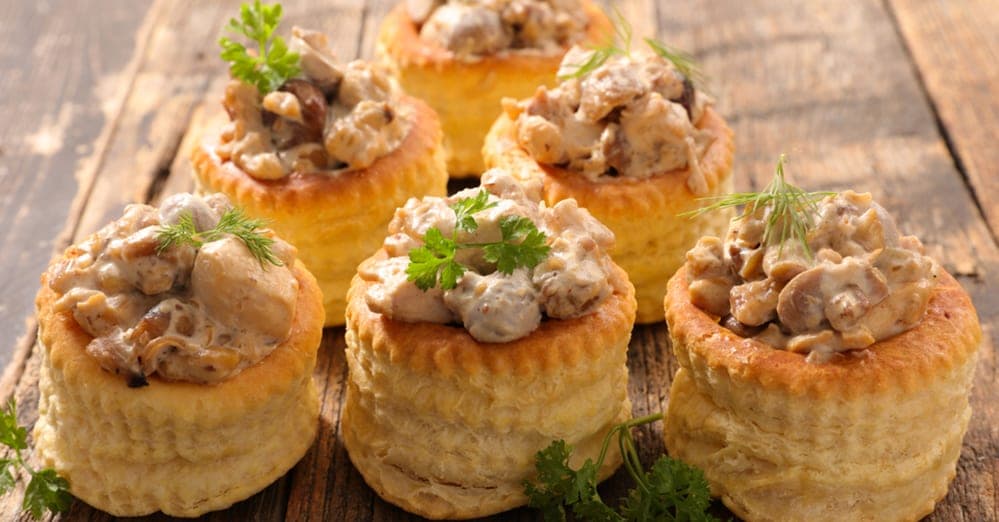 Pastetli (Vol au Vent) mit Pastetlifüllung